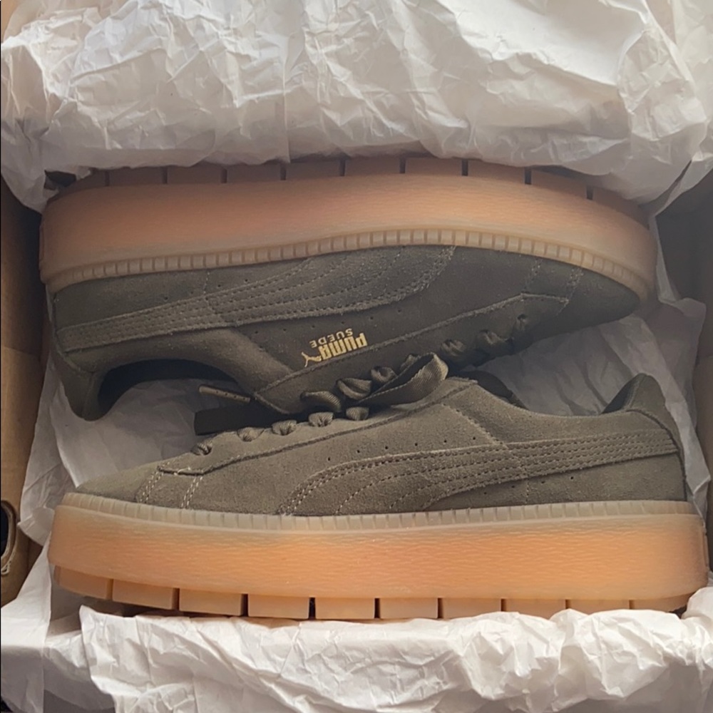 Puma Platform Trac WNS Olive Night